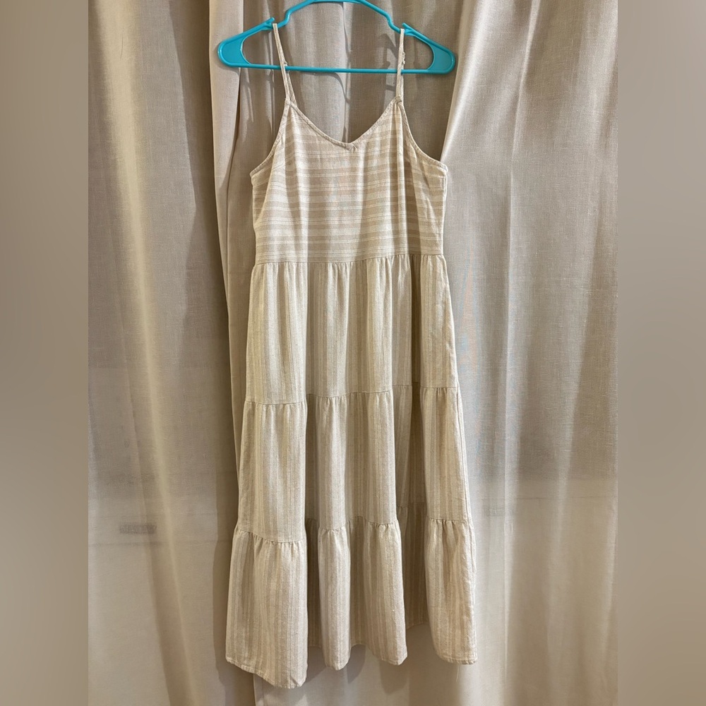Esther&Co Linen Midi Dress